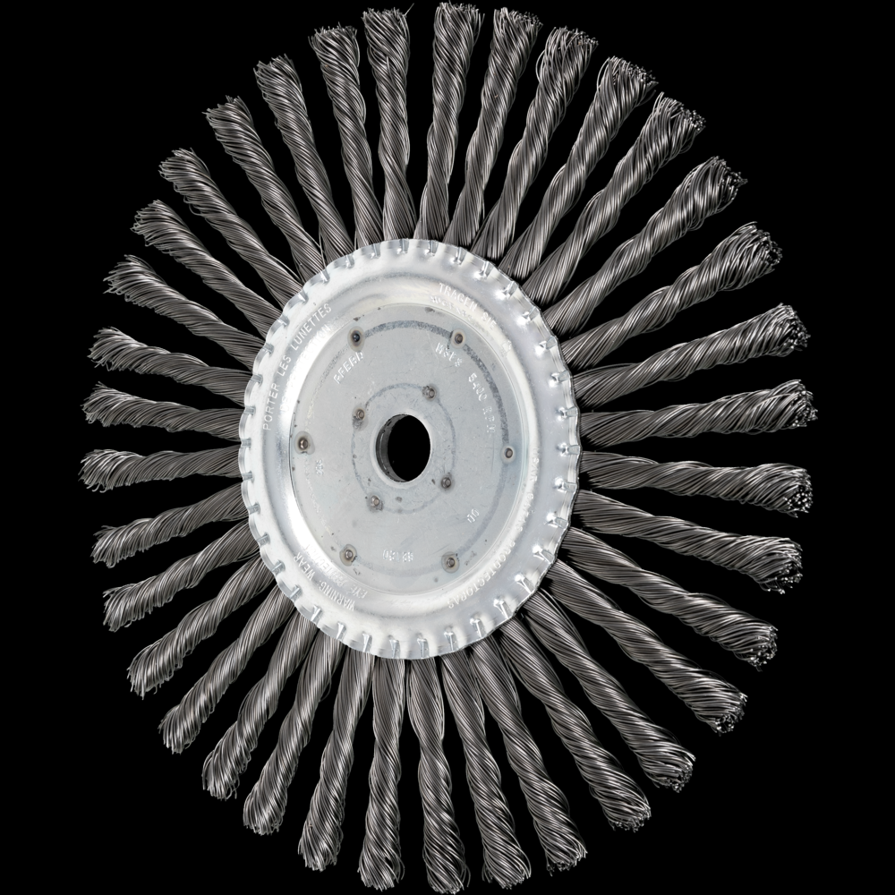 PFERD Standard Twist Knot Wire Wheel Brush 10&#34; Dia. .023 Carbon Steel 3/4&#34; Arbor<span class=' ItemWarning' style='display:block;'>Item is usually in stock, but we&#39;ll be in touch if there&#39;s a problem<br /></span>