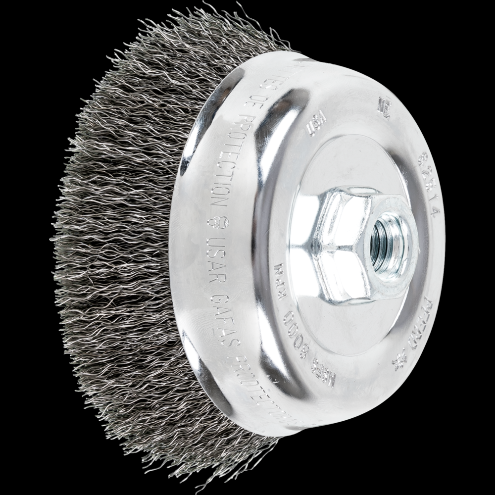 PFERD Crimped Wire Cup Brush 5&#34; Dia. .014 Carbon Steel 5/8-11&#34; Thread<span class=' ItemWarning' style='display:block;'>Item is usually in stock, but we&#39;ll be in touch if there&#39;s a problem<br /></span>