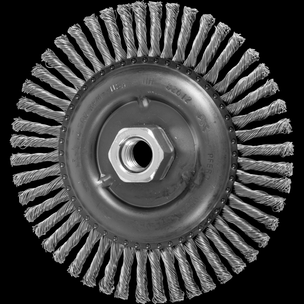 PFERD Stringer Bead Wheel Brush 6&#34; Dia .020 Stainless Steel 5/8-11&#34; Thread<span class=' ItemWarning' style='display:block;'>Item is usually in stock, but we&#39;ll be in touch if there&#39;s a problem<br /></span>