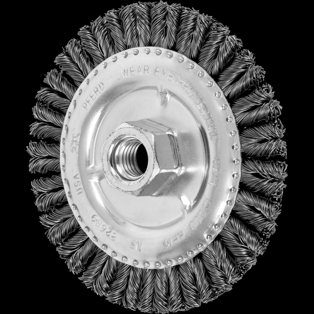 PFERD COMBITWIST® Stringer Bead Wheel Brush 4-7/8&#34; Dia .020 CS5/8-11&#34; Thread<span class=' ItemWarning' style='display:block;'>Item is usually in stock, but we&#39;ll be in touch if there&#39;s a problem<br /></span>