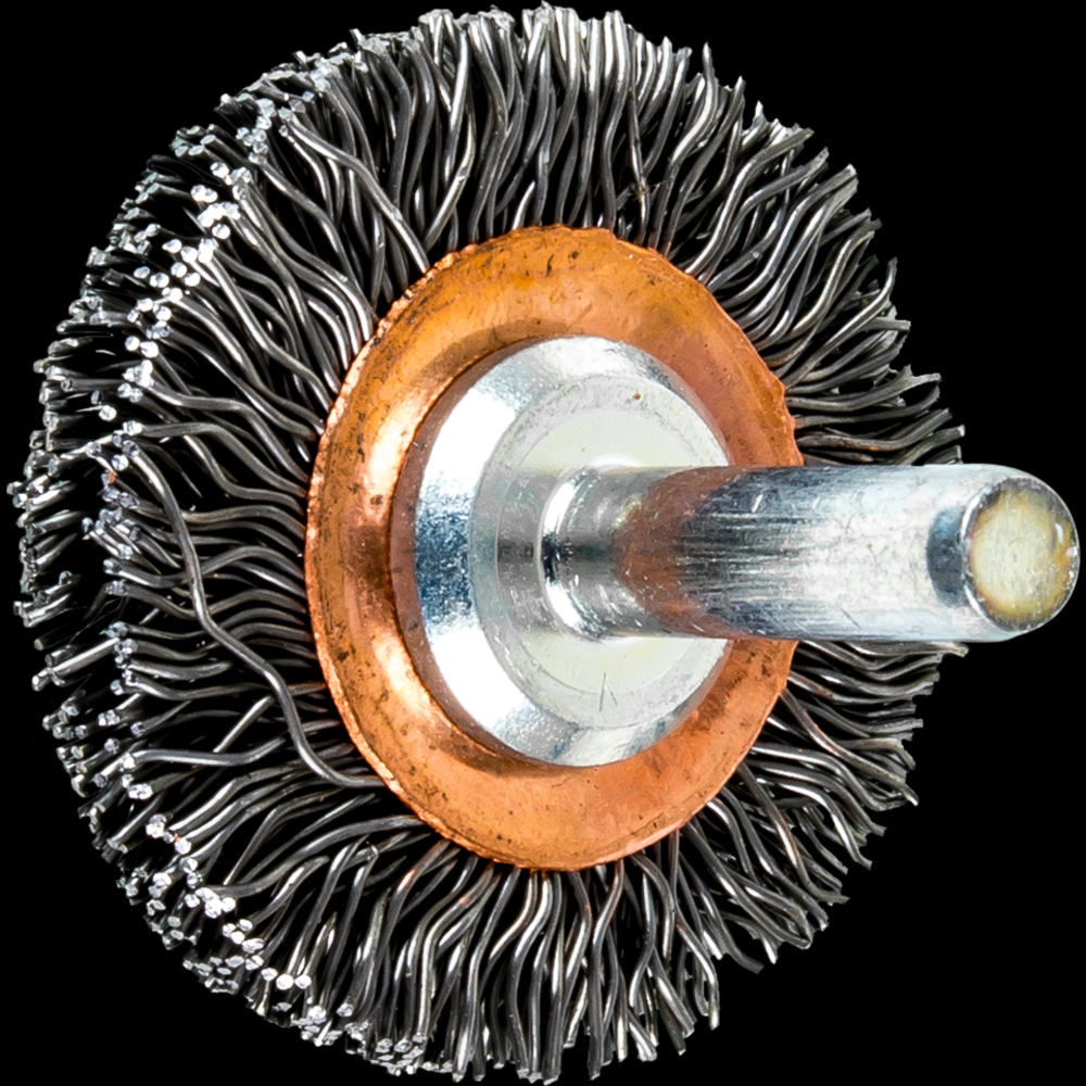 PFERD Crimped Wire Wheel Brush 1-1/2&#34; Dia. .020 Carbon Steel 1/4&#34; Shank<span class=' ItemWarning' style='display:block;'>Item is usually in stock, but we&#39;ll be in touch if there&#39;s a problem<br /></span>