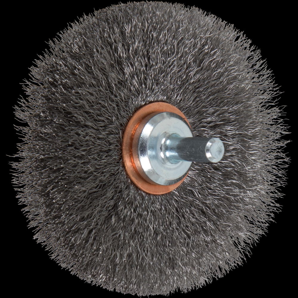 PFERD Crimped Wire Wheel Brush 3&#34; Dia. .006 Carbon Steel 1/4&#34; Shank<span class=' ItemWarning' style='display:block;'>Item is usually in stock, but we&#39;ll be in touch if there&#39;s a problem<br /></span>