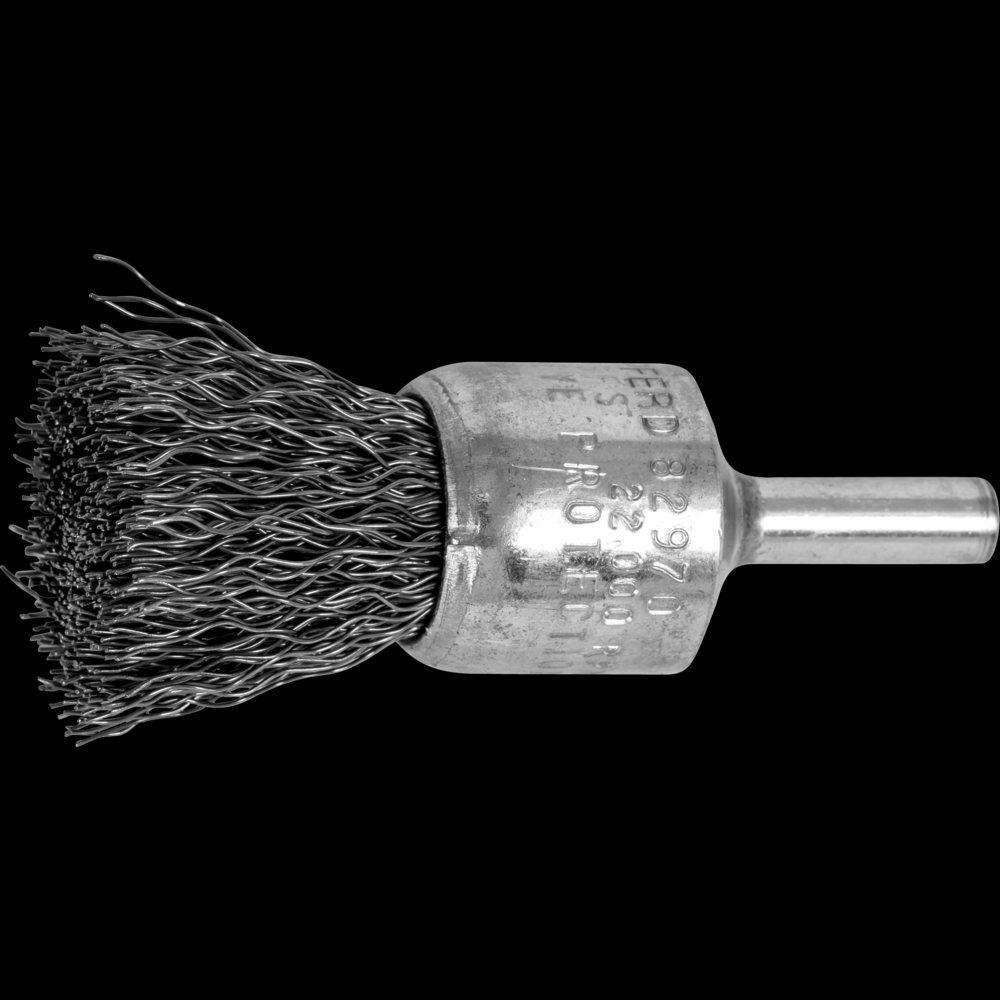 PFERD Crimped Wire End Brush 3/4&#34; Dia. .014 Carbon Steel 1/4&#34; Shank<span class=' ItemWarning' style='display:block;'>Item is usually in stock, but we&#39;ll be in touch if there&#39;s a problem<br /></span>