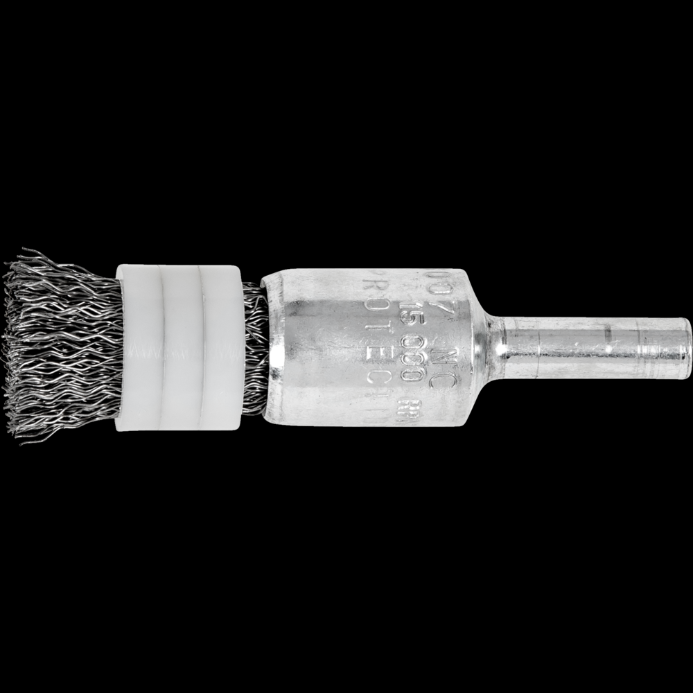 PFERD Banded Crimped Wire End Brush 1/2&#34; Dia. .010 Carbon Steel 1/4&#34; Shank<span class=' ItemWarning' style='display:block;'>Item is usually in stock, but we&#39;ll be in touch if there&#39;s a problem<br /></span>