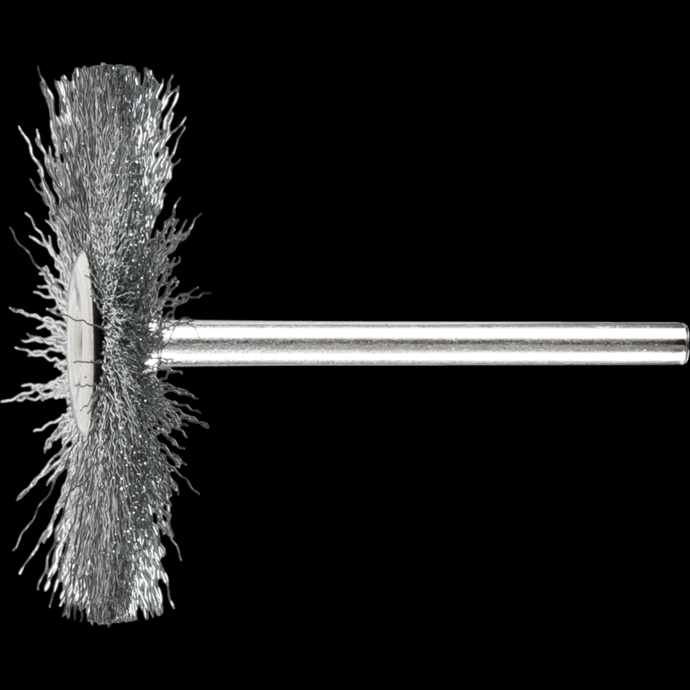 PFERD Mounted Wheel Brush 1-1/2&#34; Dia. .005 Carbon Steel 1/8&#34; Stem<span class=' ItemWarning' style='display:block;'>Item is usually in stock, but we&#39;ll be in touch if there&#39;s a problem<br /></span>