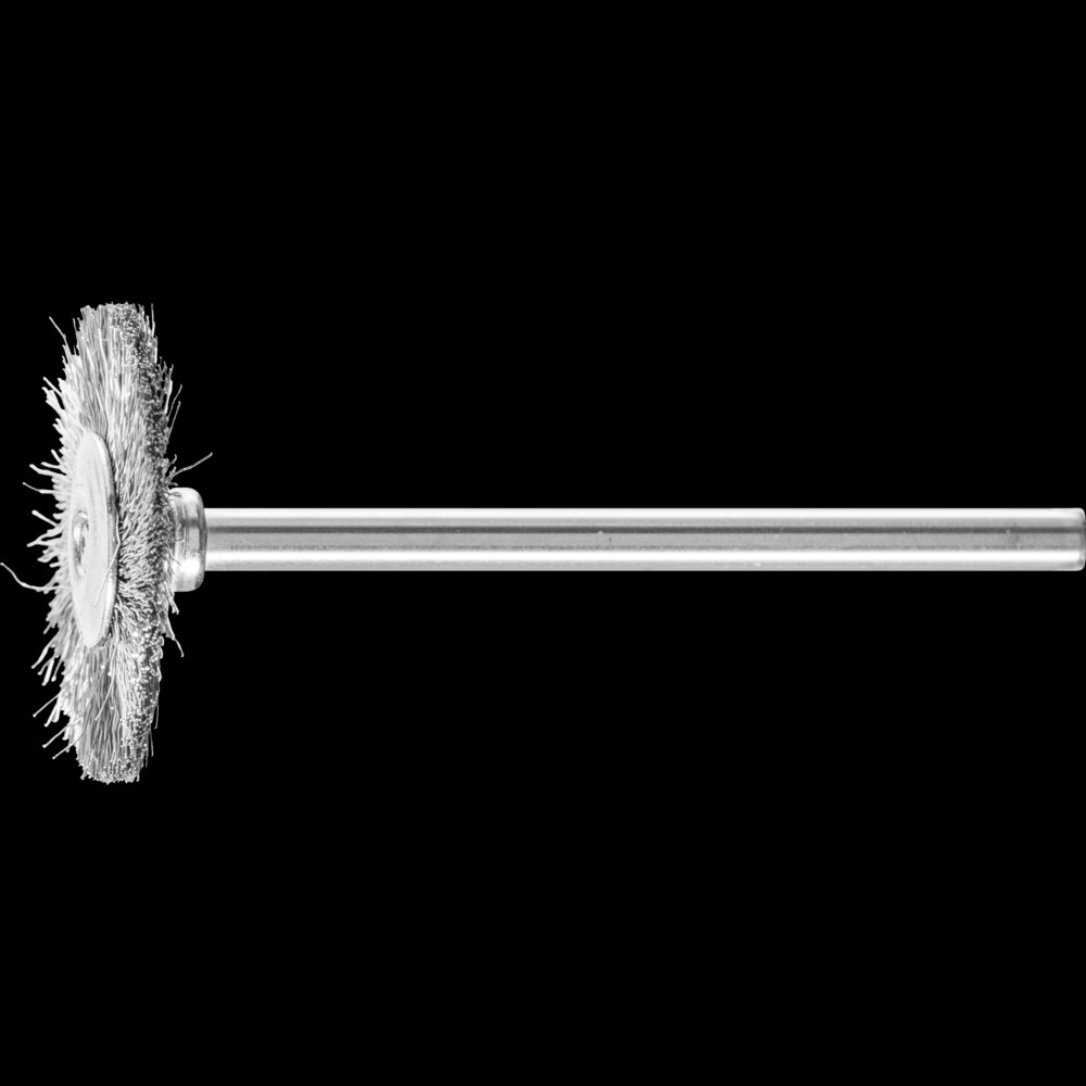 PFERD Mounted Wheel Brush 1&#34; Dia. .005 Stainless Steel 1/8&#34; Stem<span class=' ItemWarning' style='display:block;'>Item is usually in stock, but we&#39;ll be in touch if there&#39;s a problem<br /></span>