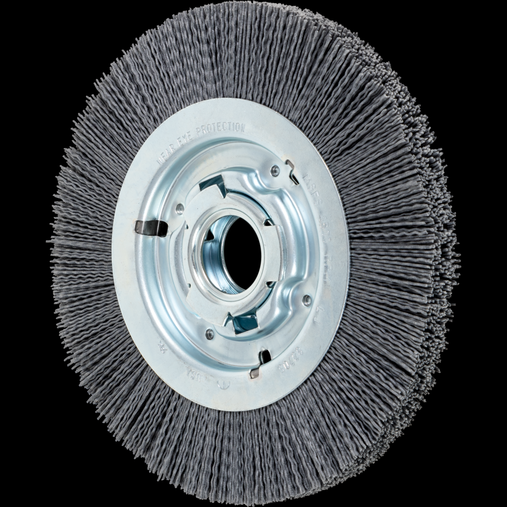 PFERD M-BRAD® Wheel Brush 8&#34; Dia Wide Face .035/180 Grit Silicon Carbide 2&#34; Arbor<span class=' ItemWarning' style='display:block;'>Item is usually in stock, but we&#39;ll be in touch if there&#39;s a problem<br /></span>