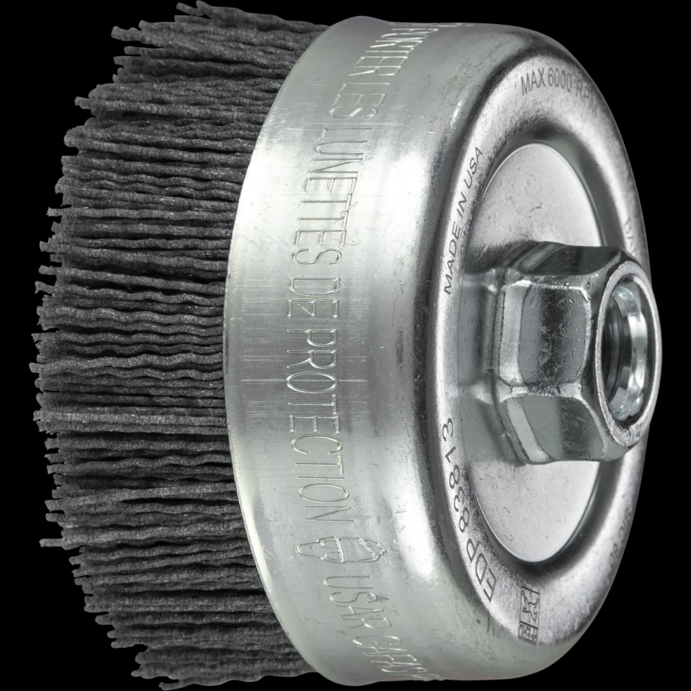 PFERD M-BRAD® Cup Brush 4&#34; Dia. .040/80 Grit Silicon Carbide 5/8-11&#34; Thread<span class=' ItemWarning' style='display:block;'>Item is usually in stock, but we&#39;ll be in touch if there&#39;s a problem<br /></span>