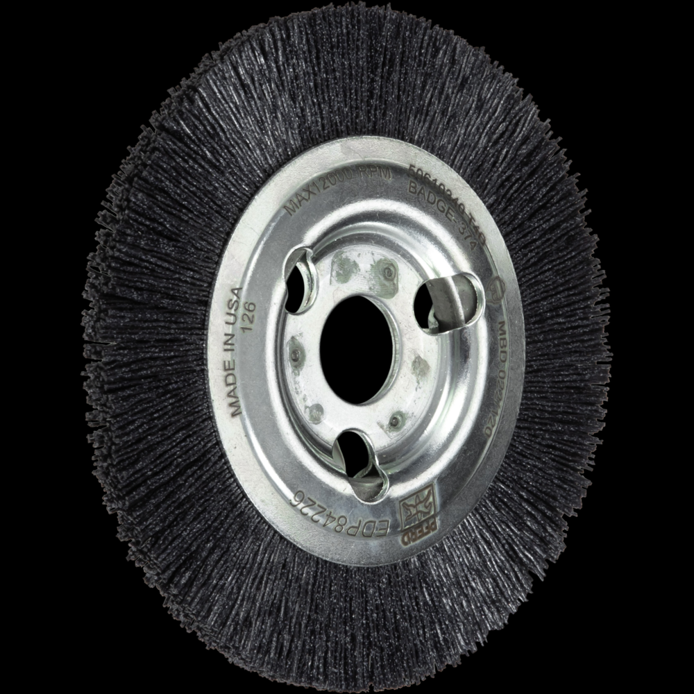 PFERD M-BRAD® Wheel Brush 4&#34; Dia Narrow Face .022/120 Grit CO 5/8-1/2&#34; Arbor<span class=' ItemWarning' style='display:block;'>Item is usually in stock, but we&#39;ll be in touch if there&#39;s a problem<br /></span>