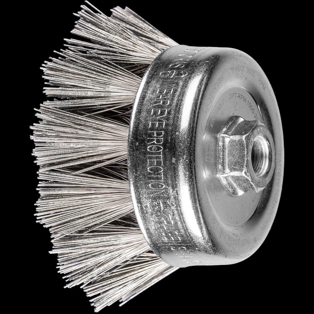 PFERD Diamond Coated Wire Cup Brush 4&#34; Dia. 400 Grit 5/8-11&#34; Thread<span class=' ItemWarning' style='display:block;'>Item is usually in stock, but we&#39;ll be in touch if there&#39;s a problem<br /></span>