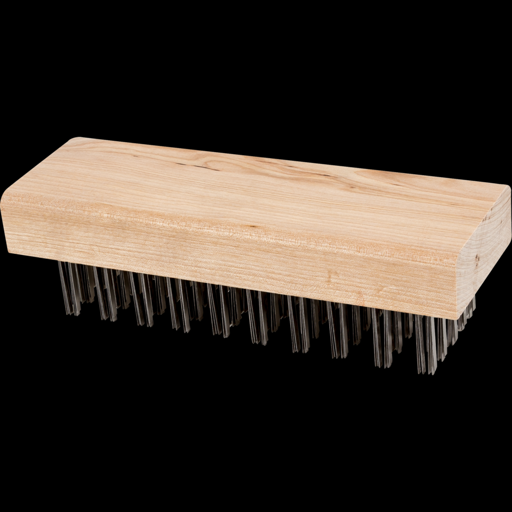 PFERD Flat Wire Block Brush - Straight Back 5x10 Rows Carbon Steel Wire 1-1/8&#34; Trim<span class=' ItemWarning' style='display:block;'>Item is usually in stock, but we&#39;ll be in touch if there&#39;s a problem<br /></span>