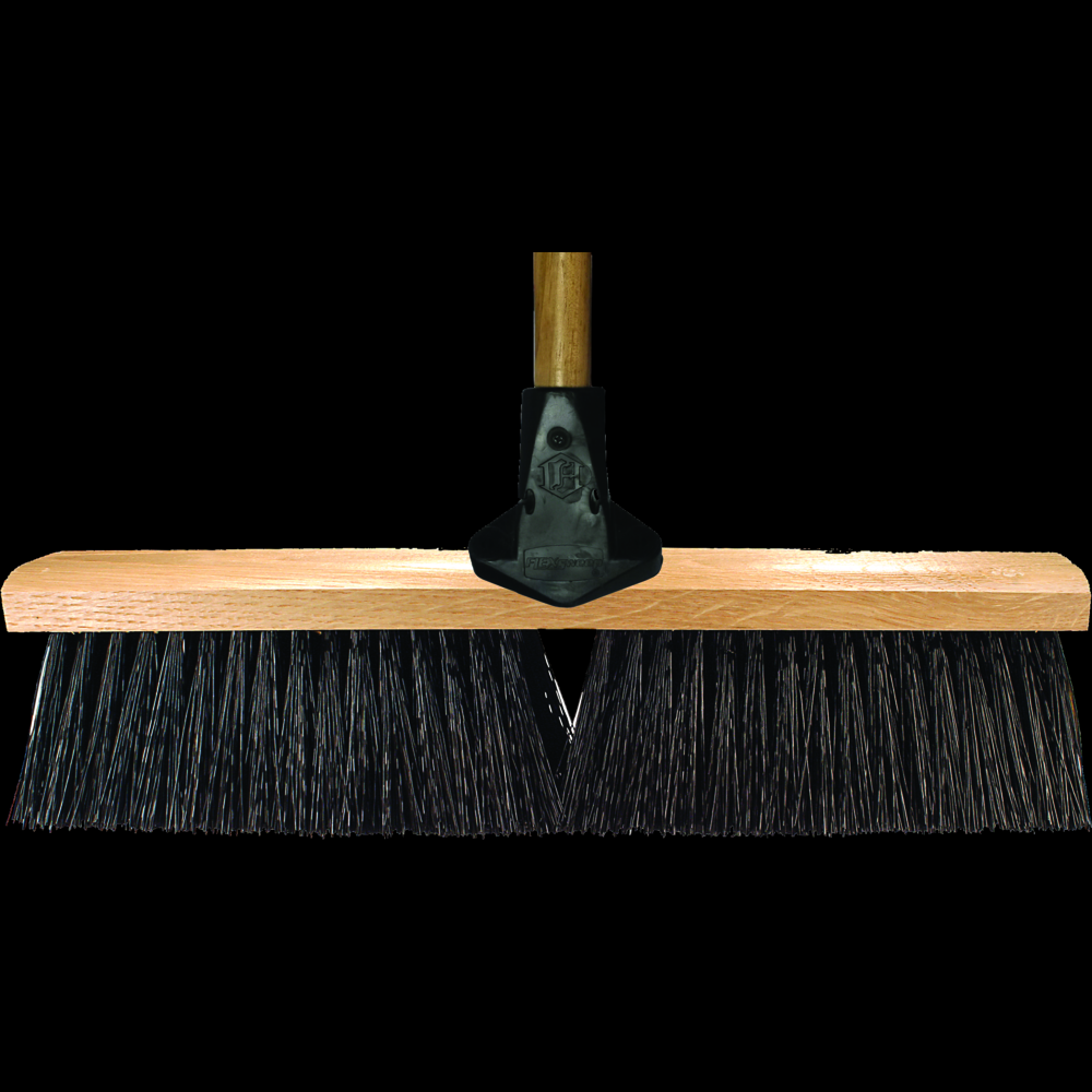 PFERD Assembled Broom Head and Flex Handle - Medium Sweep 24&#34; Black Synthetic Fill<span class=' ItemWarning' style='display:block;'>Item is usually in stock, but we&#39;ll be in touch if there&#39;s a problem<br /></span>