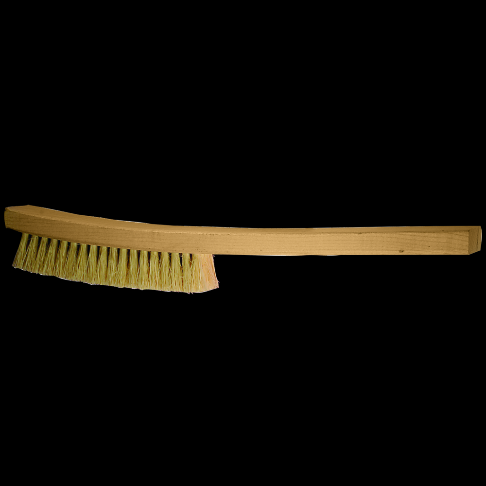 PFERD Curved Handle Platers Brush 4 Rows White Tampico Fill<span class=' ItemWarning' style='display:block;'>Item is usually in stock, but we&#39;ll be in touch if there&#39;s a problem<br /></span>