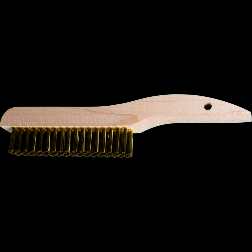 PFERD Shoe Handle Platers Brush 4 Rows .005 Brass Wire<span class=' ItemWarning' style='display:block;'>Item is usually in stock, but we&#39;ll be in touch if there&#39;s a problem<br /></span>