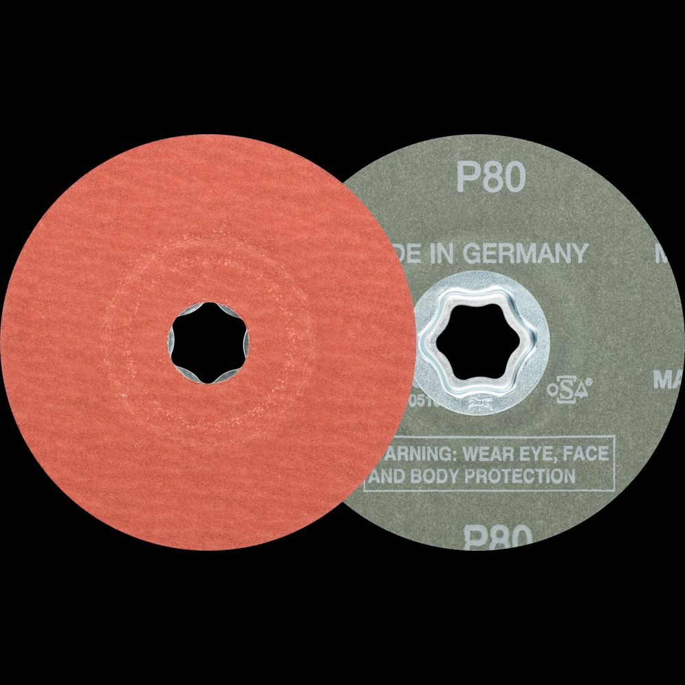 PFERD COMBICLICK® Fiber Disc, 4-1/2&#34; Dia, 80 Grit, Aluminum oxide A-COOL<span class=' ItemWarning' style='display:block;'>Item is usually in stock, but we&#39;ll be in touch if there&#39;s a problem<br /></span>