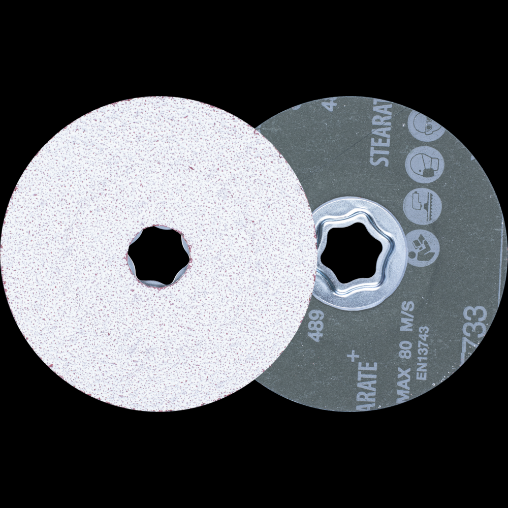 PFERD COMBICLICK® Fiber Disc, 4-1/2&#34; Dia, 36 Grit, Ceramic oxide CO-ALU<span class=' ItemWarning' style='display:block;'>Item is usually in stock, but we&#39;ll be in touch if there&#39;s a problem<br /></span>