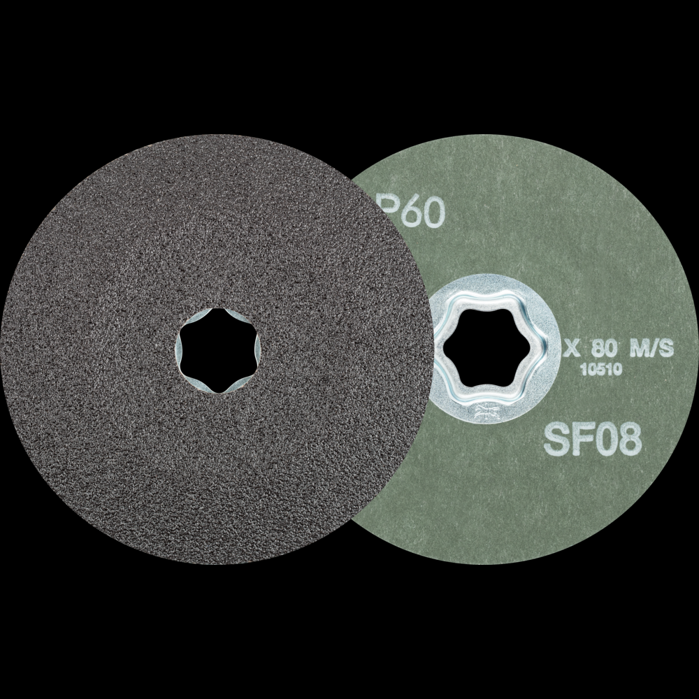 PFERD COMBICLICK® Fiber Disc, 4-1/2&#34; Dia, 60 Grit, Silicon Carbide<span class=' ItemWarning' style='display:block;'>Item is usually in stock, but we&#39;ll be in touch if there&#39;s a problem<br /></span>