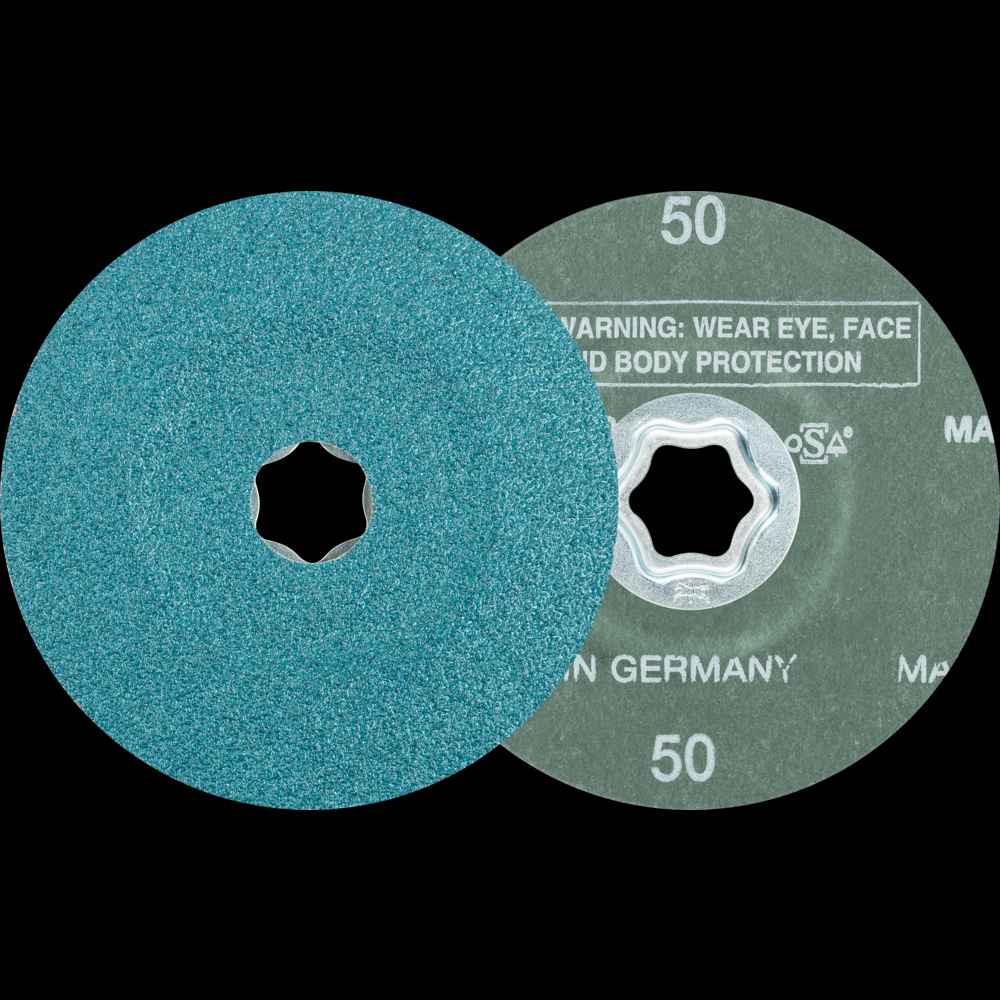 PFERD COMBICLICK® Fiber Disc, 4-1/2&#34; Dia, 50 Grit, Zirconia alumina<span class=' ItemWarning' style='display:block;'>Item is usually in stock, but we&#39;ll be in touch if there&#39;s a problem<br /></span>