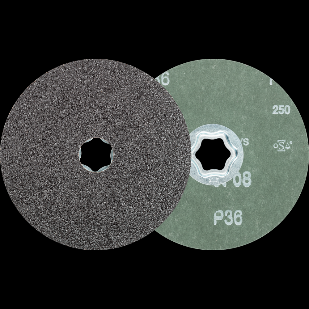 PFERD COMBICLICK® Fiber Disc, 5&#34; Dia, 36 Grit, Silicon Carbide<span class=' ItemWarning' style='display:block;'>Item is usually in stock, but we&#39;ll be in touch if there&#39;s a problem<br /></span>