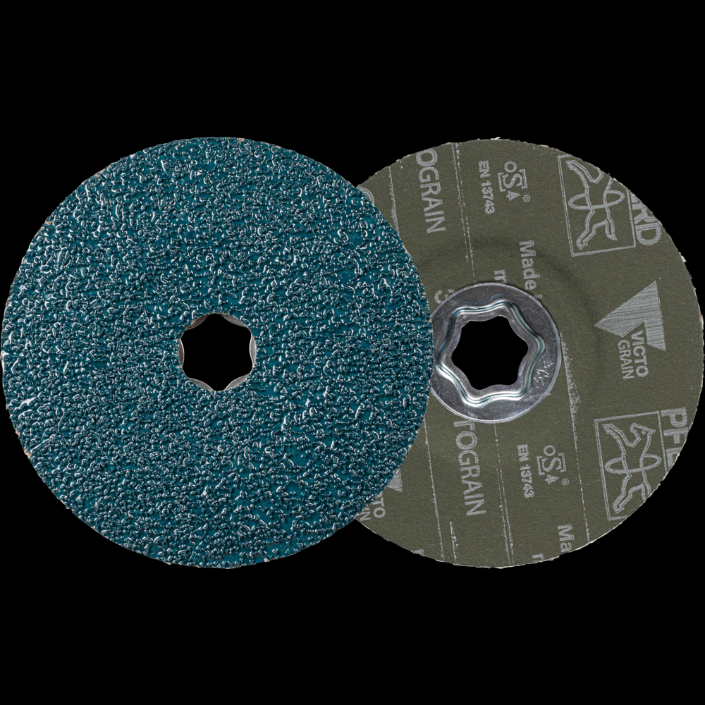 PFERD COMBICLICK® Fiber Disc, 5&#34; x 7/8, 36 grit, VICTOGRAIN®<span class=' ItemWarning' style='display:block;'>Item is usually in stock, but we&#39;ll be in touch if there&#39;s a problem<br /></span>