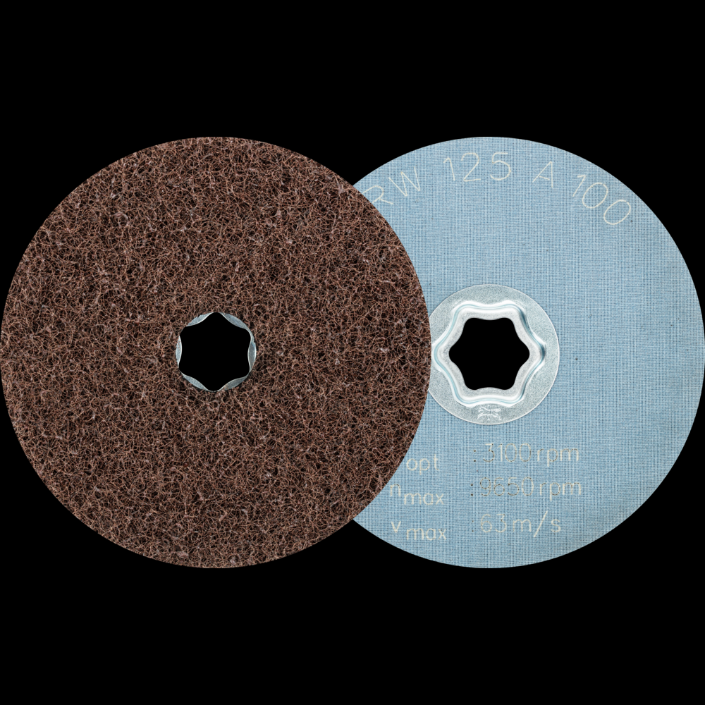 PFERD COMBICLICK® Surface Conditioning Disc Soft, 5&#34;, 100 Grit Coarse, Aluminum Oxide<span class=' ItemWarning' style='display:block;'>Item is usually in stock, but we&#39;ll be in touch if there&#39;s a problem<br /></span>