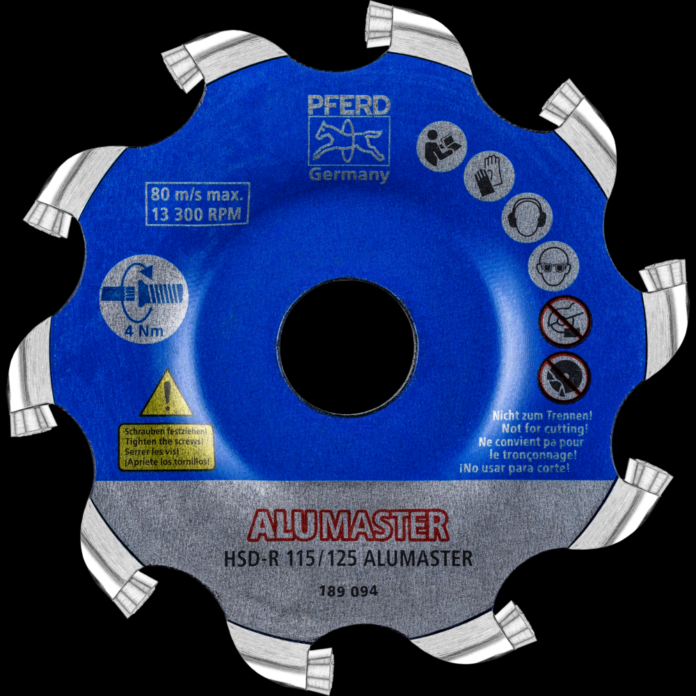 PFERD ALUMASTER High Speed Disc 4-1/2&#34;/5<span class=' ItemWarning' style='display:block;'>Item is usually in stock, but we&#39;ll be in touch if there&#39;s a problem<br /></span>