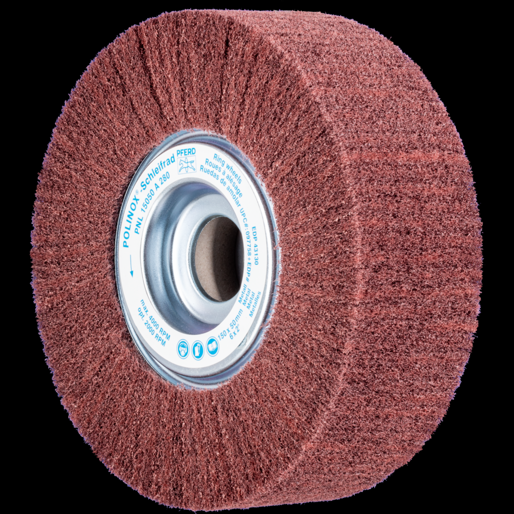 PFERD POLINOX® Unmounted Flap Wheel, 6&#34; x 2, 1&#34; AH, Radial, 280 Grit, Aluminum oxide<span class=' ItemWarning' style='display:block;'>Item is usually in stock, but we&#39;ll be in touch if there&#39;s a problem<br /></span>