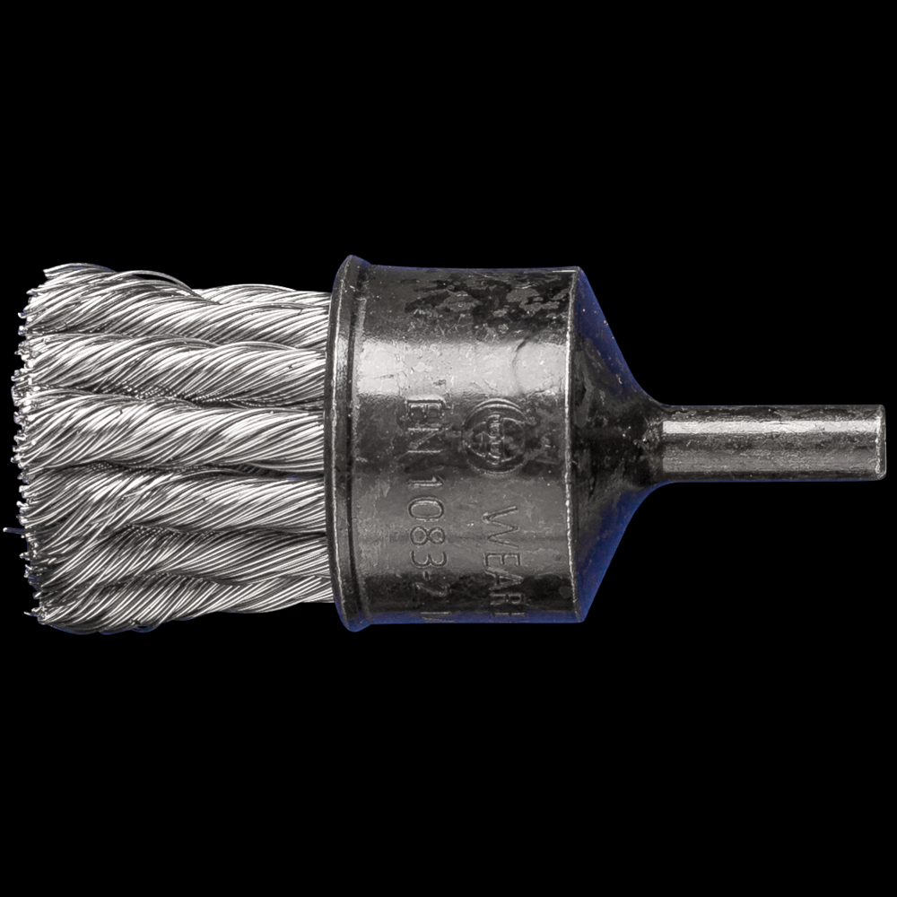 PFERD Knot Wire End Brush PSF 1&#34; Dia. .014 Stainless Steel 1/4&#34; Shank 10 Pack<span class=' ItemWarning' style='display:block;'>Item is usually in stock, but we&#39;ll be in touch if there&#39;s a problem<br /></span>