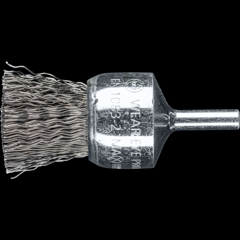 PFERD Crimped Wire End Brush PSF 1&#34; Dia. .020 Carbon Steel 1/4&#34; Shank<span class=' ItemWarning' style='display:block;'>Item is usually in stock, but we&#39;ll be in touch if there&#39;s a problem<br /></span>