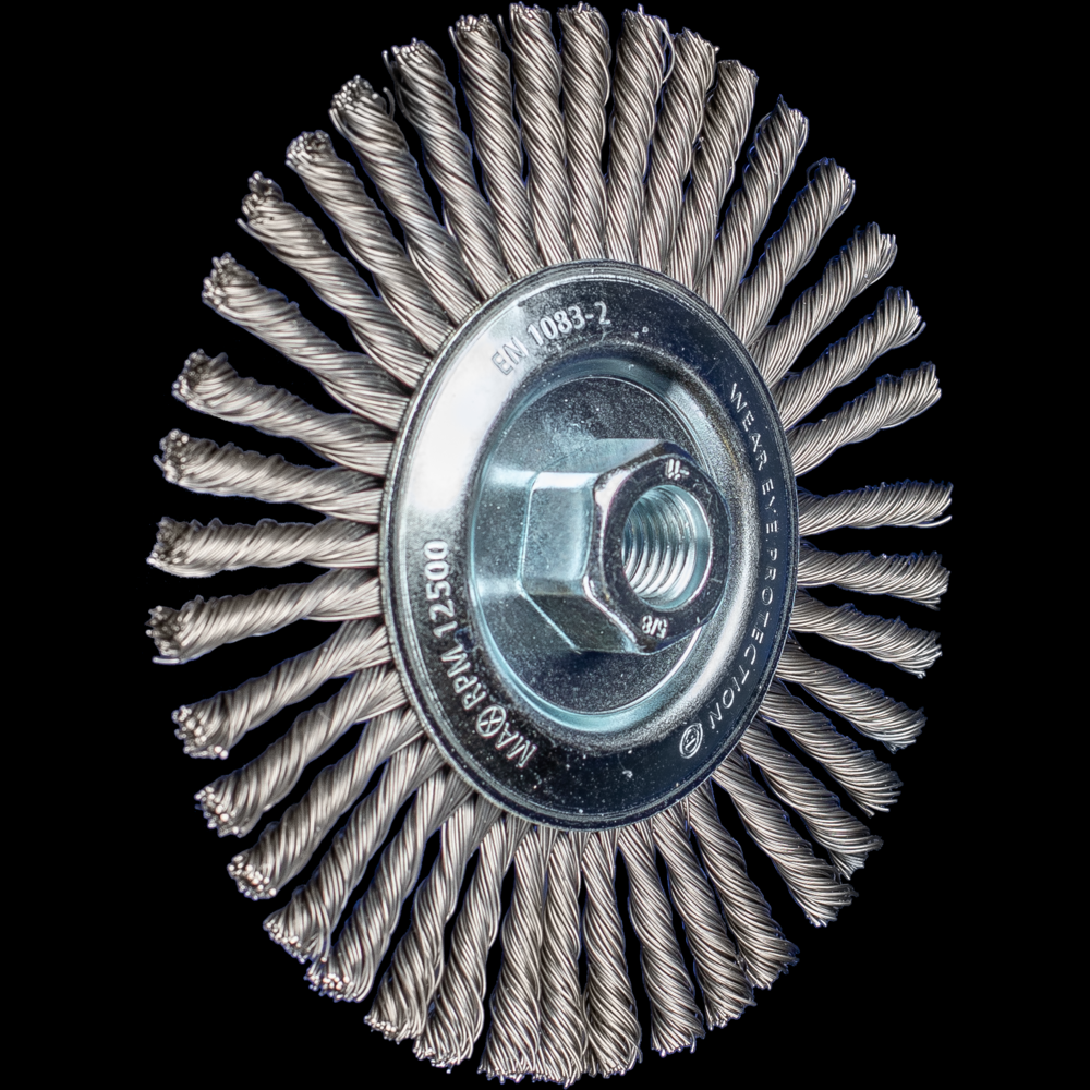 PFERD PSF Stringer Bead Wheel Brush 6&#34; Dia .020 Carbon Steel 5/8-11&#34; Thread<span class=' ItemWarning' style='display:block;'>Item is usually in stock, but we&#39;ll be in touch if there&#39;s a problem<br /></span>