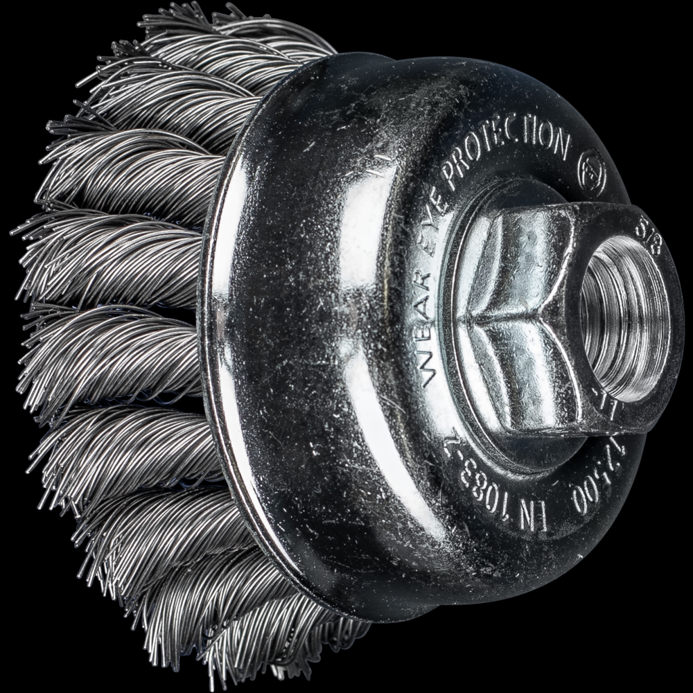 PFERD Knot Wire Cup Brush PSF 2-3/4&#34; Dia. .014 Carbon Steel 5/8-11&#34; Thread<span class=' ItemWarning' style='display:block;'>Item is usually in stock, but we&#39;ll be in touch if there&#39;s a problem<br /></span>