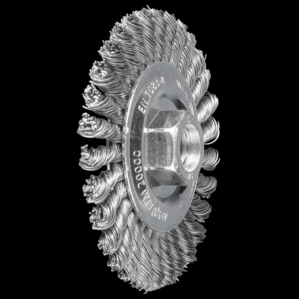 PFERD PSF Stringer Bead Wheel Brush 4&#34; Dia .020 Carbon Steel 5/8-11&#34; Thread<span class=' ItemWarning' style='display:block;'>Item is usually in stock, but we&#39;ll be in touch if there&#39;s a problem<br /></span>