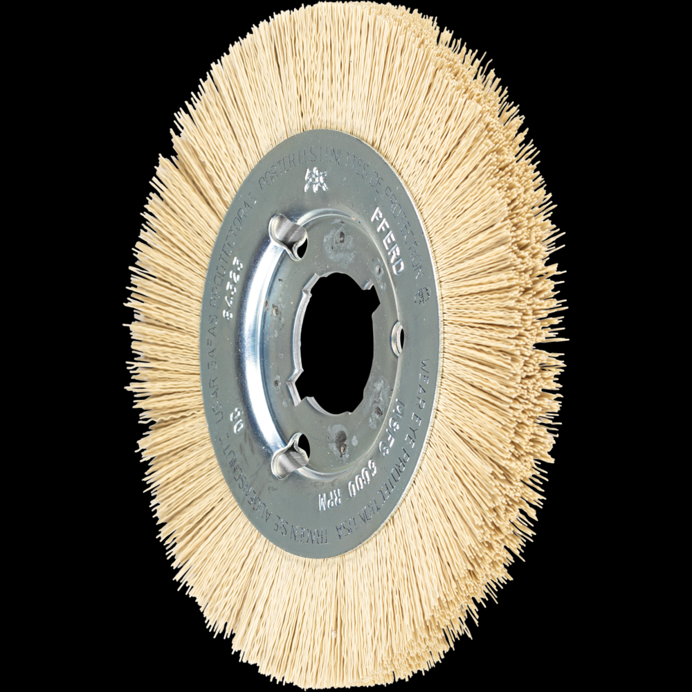 PFERD M-BRAD® Wheel Brush 6&#34; Dia Narrow Face 600 Grit Diamond 2&#34; Keyed Arbor<span class=' ItemWarning' style='display:block;'>Item is usually in stock, but we&#39;ll be in touch if there&#39;s a problem<br /></span>