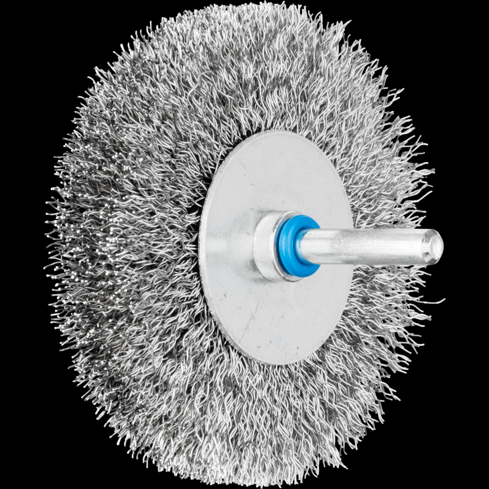 PFERD Crimped Mounted Wheel Brush 3&#34; Dia. .012 Stainless Steel 1/4&#34; Shank<span class=' ItemWarning' style='display:block;'>Item is usually in stock, but we&#39;ll be in touch if there&#39;s a problem<br /></span>