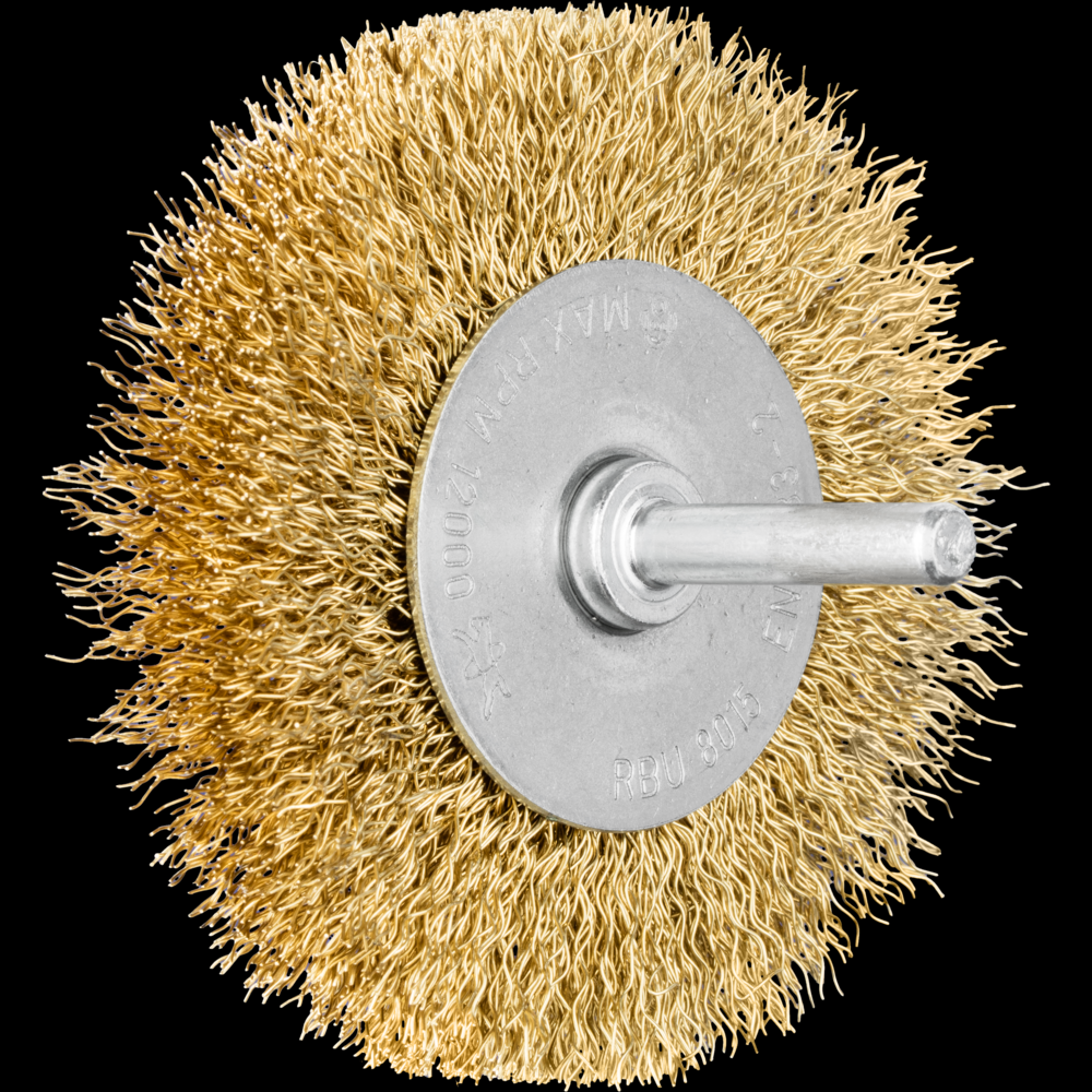 PFERD Crimped Mounted Wheel Brush 3&#34; Dia. .012 Stainless Steel 1/4&#34; Shank<span class=' ItemWarning' style='display:block;'>Item is usually in stock, but we&#39;ll be in touch if there&#39;s a problem<br /></span>