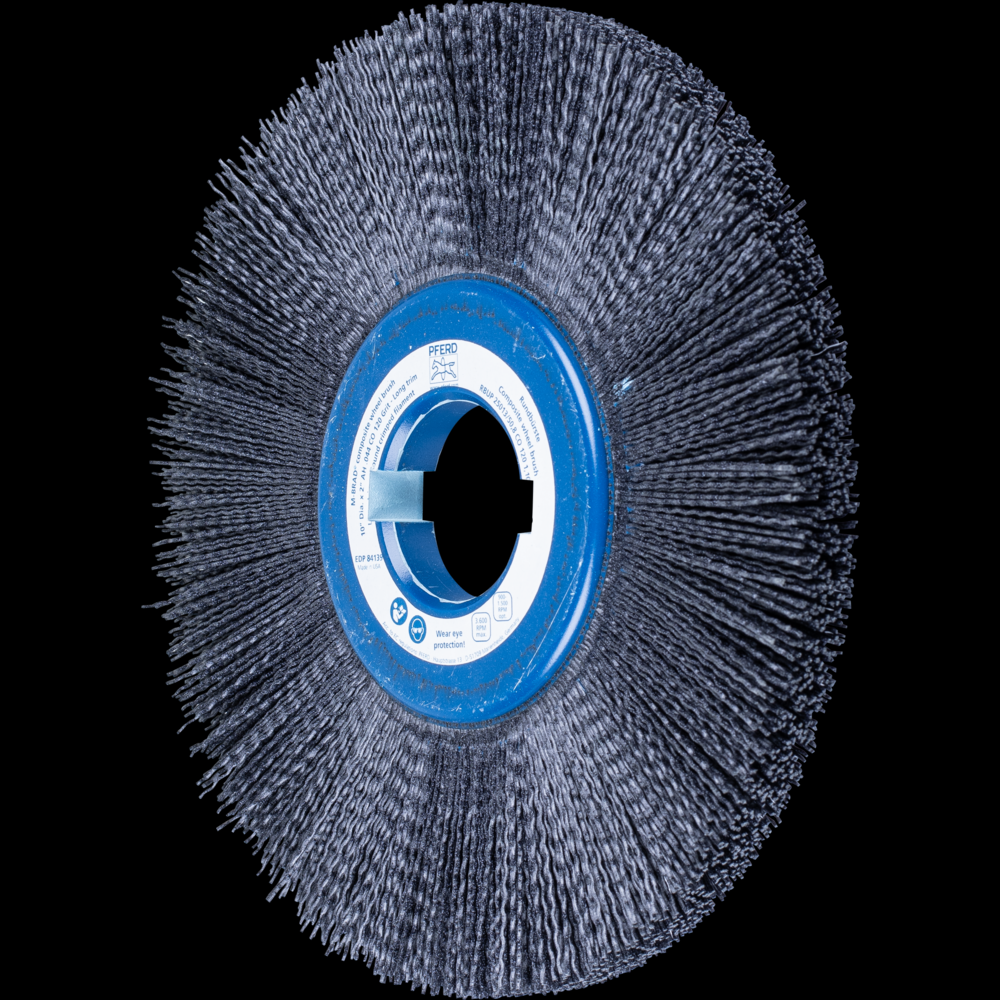 PFERD M-BRAD® Composite Wheel Brush 10&#34; Dia. .040/120 Grit CO 2&#34; Keyed Arbor<span class=' ItemWarning' style='display:block;'>Item is usually in stock, but we&#39;ll be in touch if there&#39;s a problem<br /></span>