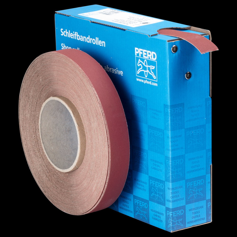 PFERD Shop Roll, Resin over Resin Heavy-Duty, 1&#34; x 50 yards, 400 Grit, Aluminum oxide<span class=' ItemWarning' style='display:block;'>Item is usually in stock, but we&#39;ll be in touch if there&#39;s a problem<br /></span>