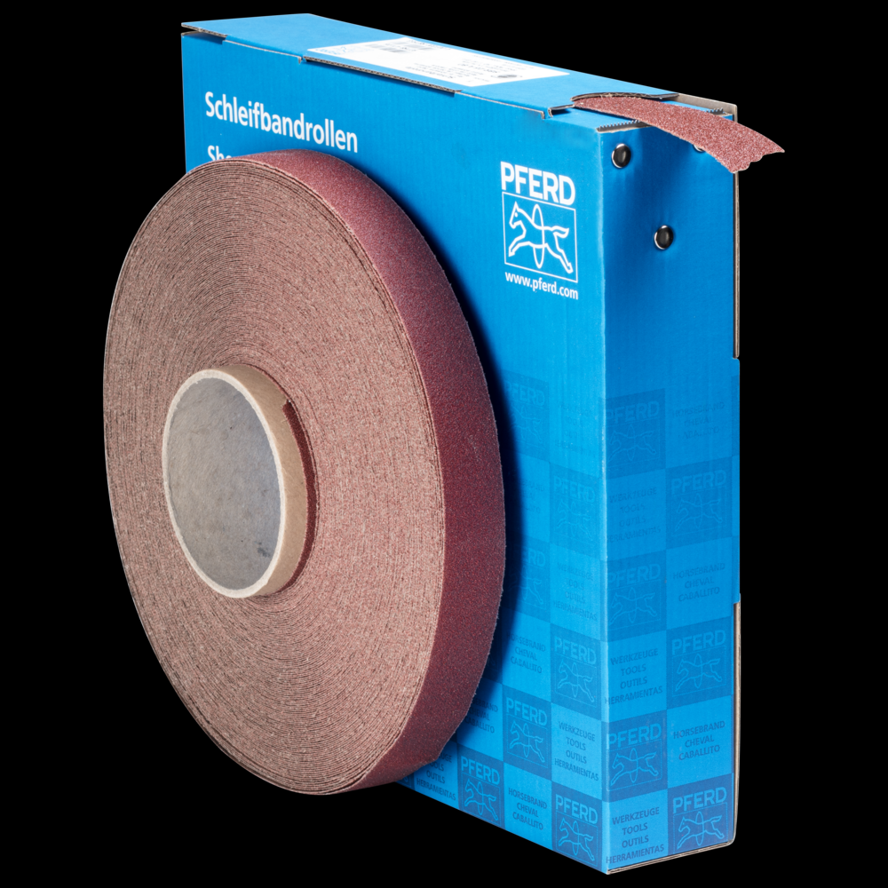 PFERD Shop Roll, Resin over Resin Heavy-Duty, 1&#34; x 50 yards, 60 Grit, Aluminum oxide<span class=' ItemWarning' style='display:block;'>Item is usually in stock, but we&#39;ll be in touch if there&#39;s a problem<br /></span>