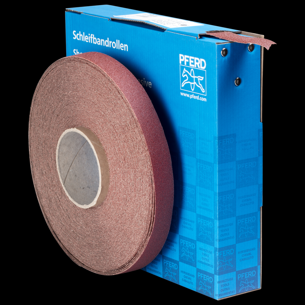 PFERD Shop Roll, Resin over Resin Heavy-Duty, 1&#34; x 50 yards, 80 Grit, Aluminum oxide<span class=' ItemWarning' style='display:block;'>Item is usually in stock, but we&#39;ll be in touch if there&#39;s a problem<br /></span>