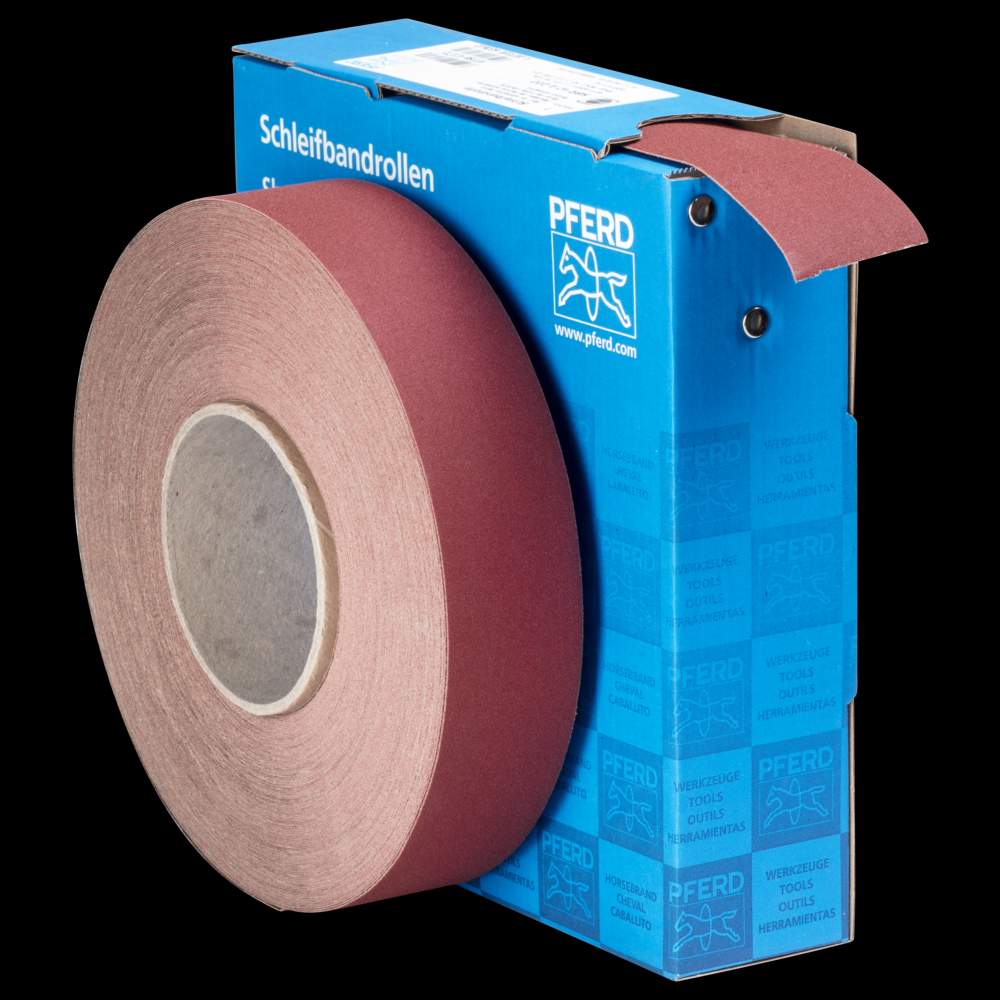 PFERD Shop Roll, Resin over Resin Heavy-Duty,1-1/2&#34; x 50 yards,220 Grit,Aluminum oxide<span class=' ItemWarning' style='display:block;'>Item is usually in stock, but we&#39;ll be in touch if there&#39;s a problem<br /></span>