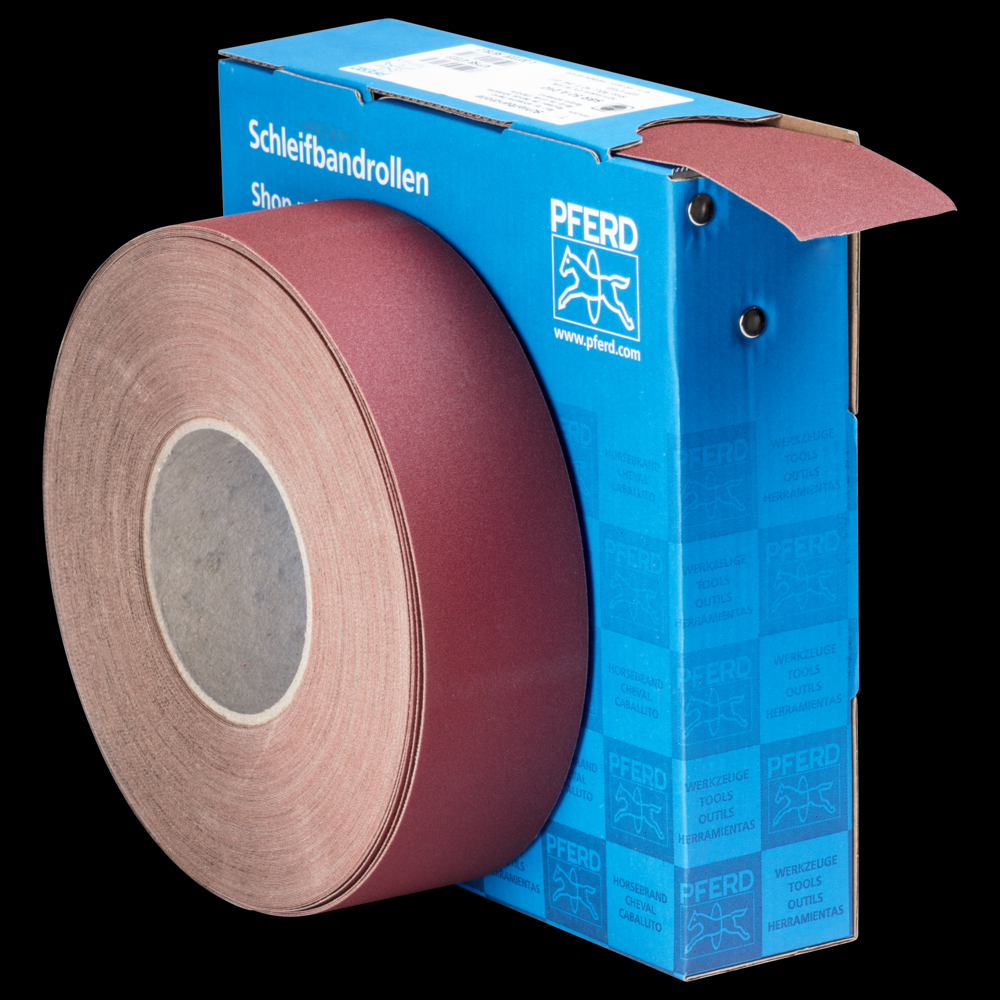 PFERD Shop Roll, Resin over Resin Heavy-Duty, 2&#34; x 50 yards, 240 Grit, Aluminum oxide<span class=' ItemWarning' style='display:block;'>Item is usually in stock, but we&#39;ll be in touch if there&#39;s a problem<br /></span>