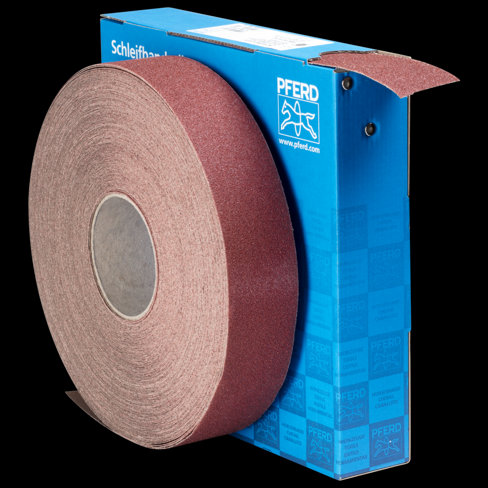 PFERD Shop Roll, Resin over Resin Heavy-Duty, 2&#34; x 50 yards, 60 Grit, Aluminum oxide<span class=' ItemWarning' style='display:block;'>Item is usually in stock, but we&#39;ll be in touch if there&#39;s a problem<br /></span>