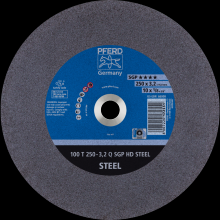 Pferd Inc. 69620446 - PFERD Large Diameter Cut-Off Wheel 10" x 1/8 x 5/8, SGP HD STEEL, Q, Aluminum oxide