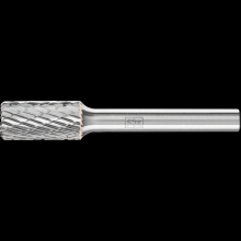 Pferd Inc. 21722182 - PFERD Carbide Bur SB-3 Cylindrical End Cut TOUGH Double Cut 3/8" x 3/4" x 1/4" Shank