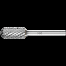 Pferd Inc. 21722216 - PFERD Carbide Bur SC-5 Cylindrical Radius End TOUGH Double Cut 1/2" x 1" x 1/4" Shank