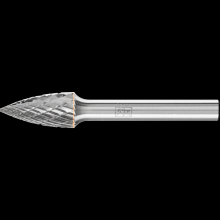 Pferd Inc. 21722294 - PFERD Carbide Bur SG-3 Pointed Tree Shape TOUGH Double Cut 3/8" x 3/4" x 1/4" Shank