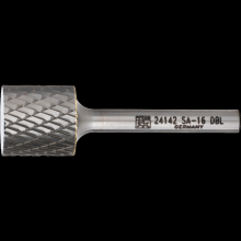 Pferd Inc. 21724142 - PFERD Carbide Bur SA-16 Cylindrical Uncut End Double Cut 3/4" x 3/4" x 1/4" Shank