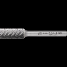 Pferd Inc. 21724272 - PFERD Carbide Bur SB-4 Cylindrical End Cut Double Cut 7/16" x 1" x 1/4" Shank