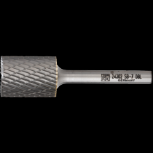 Pferd Inc. 21724302 - PFERD Carbide Bur SB-7 Cylindrical End Cut Double Cut 3/4" x 1" x 1/4" Shank