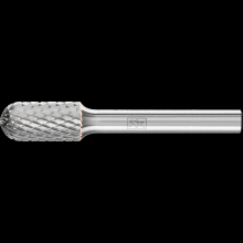 Pferd Inc. 21724423 - PFERD Carbide Bur SC-3 Cylindrical Radius End Diamond Cut 3/8" x 3/4" x 1/4" Shank